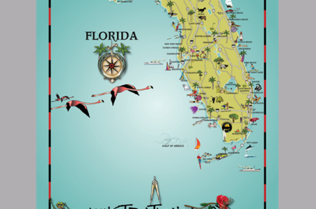 Florida Map Illustrated