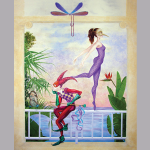 Jester mural in Naples Fl.