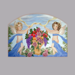 Cherubs mural for Port Royal home in Naples Florida.