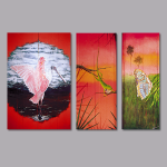 Naples Florida island house doors murals.