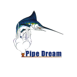 Pen and ink illustration of marlin pipe dream by Sherry Cabral in Naples Florida.