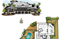 Architectural Rendering & Floorplan